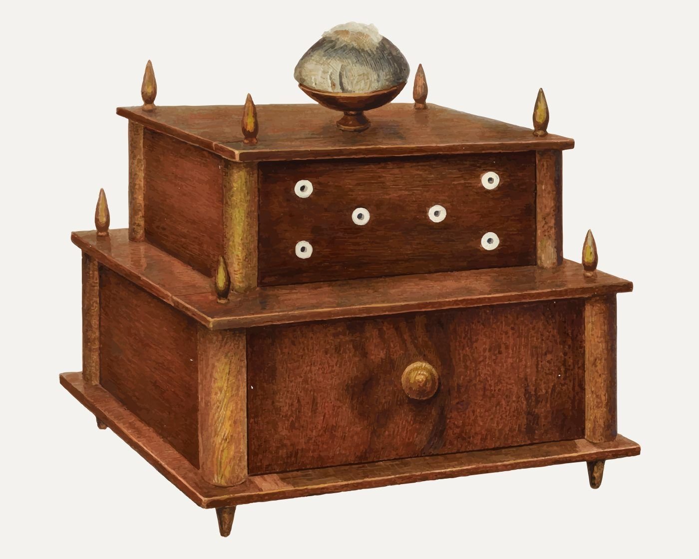 Hand-Carved Teakwood Chest